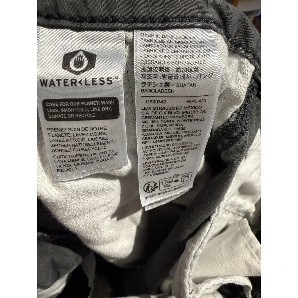 Levi's Ripstop Cargo Shorts Mens W34 Gray Cotton‎ Utility Military 9
